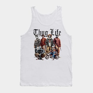Cartoon Christmas Thug Life, Movie Character, Thug Life Xmas, Thug Life Merry Christmas, Vintage Movie Thug Life Tank Top